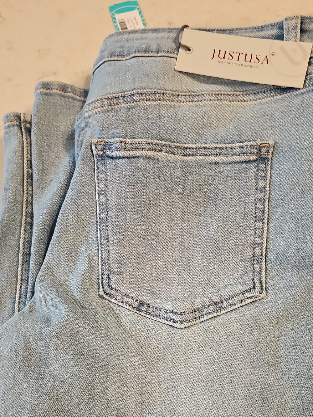 Just USA Light Blue High-Rise Women’s Jeans - Straight Leg